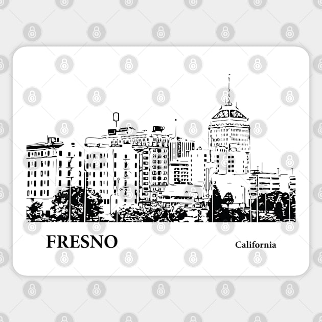 Fresno California Sticker by Lakeric